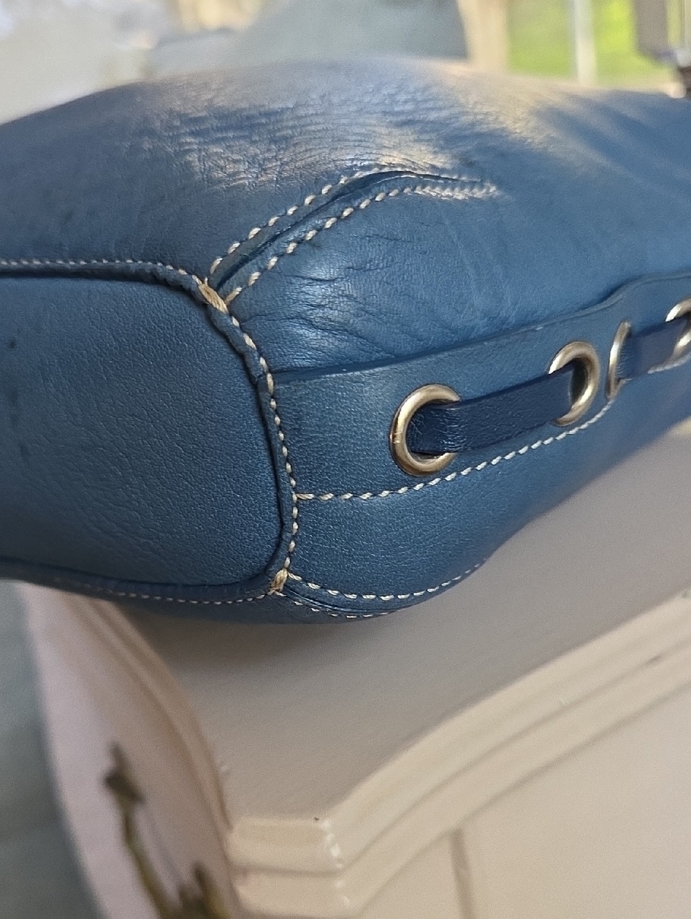 COACH Pool Blue 2004 Legacy Slim Duffle Convertible Crossbody Bag - Picture 13 of 15